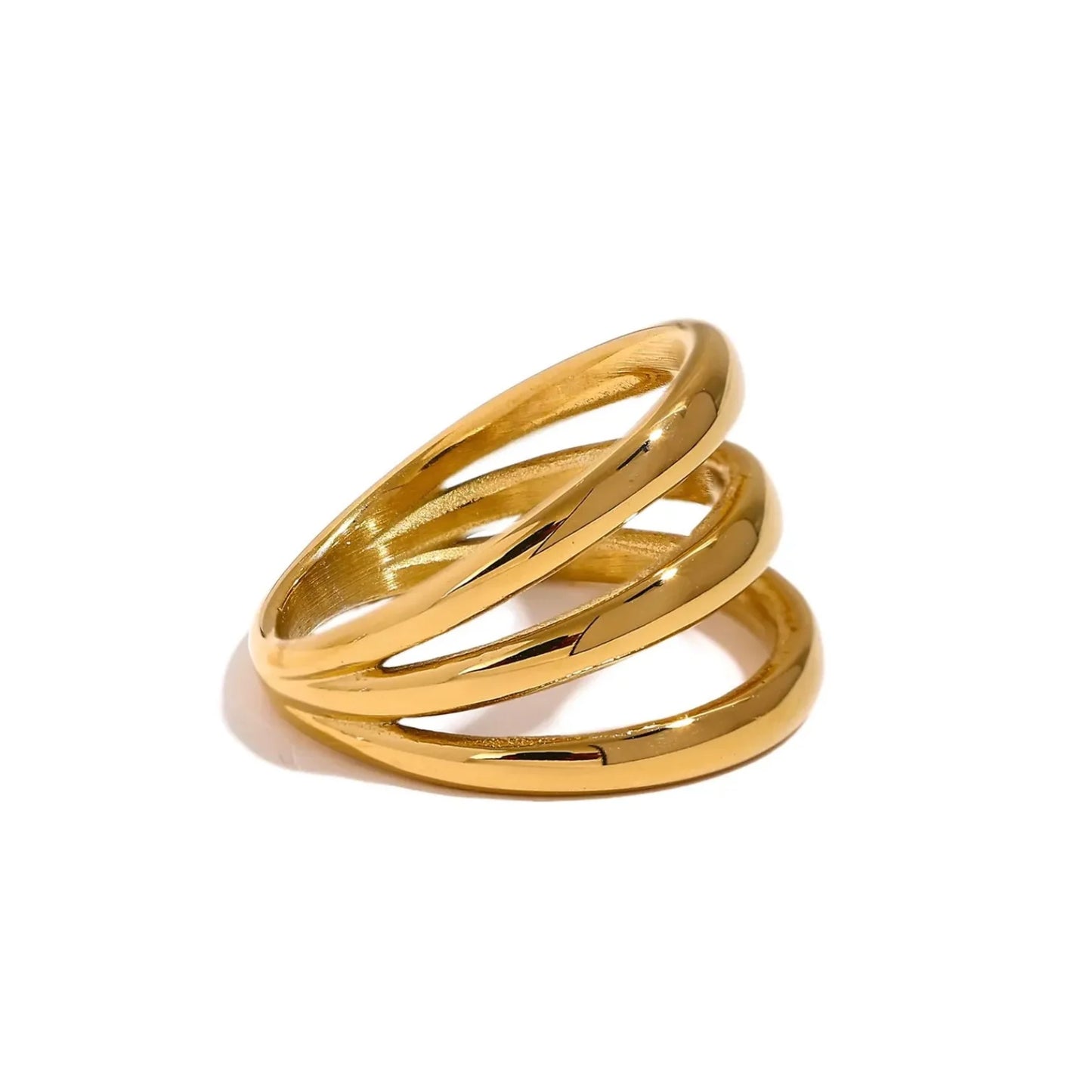 Anel Elodie Banhado a ouro 18k