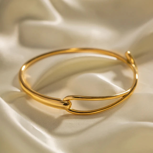 Pulseira Aurèlle banhada a ouro 18k