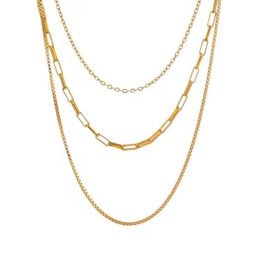 Colar Aveline  banhado a ouro 18k