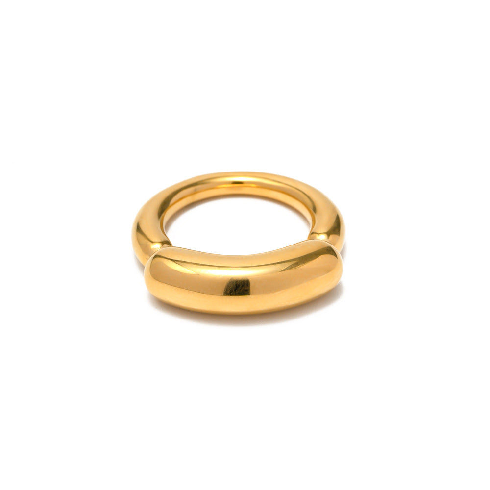Anel Liora banhado a ouro 18k