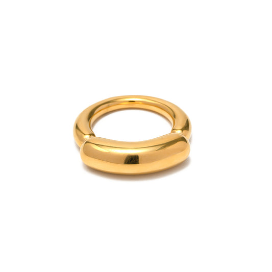 Anel Liora banhado a ouro 18k