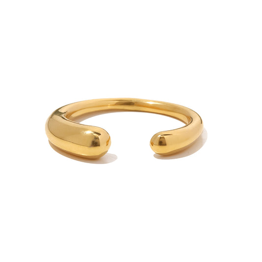 Anel Luzia banhado a ouro 18k