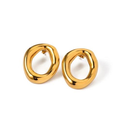 Brincos Valérian banhados a ouro 18k