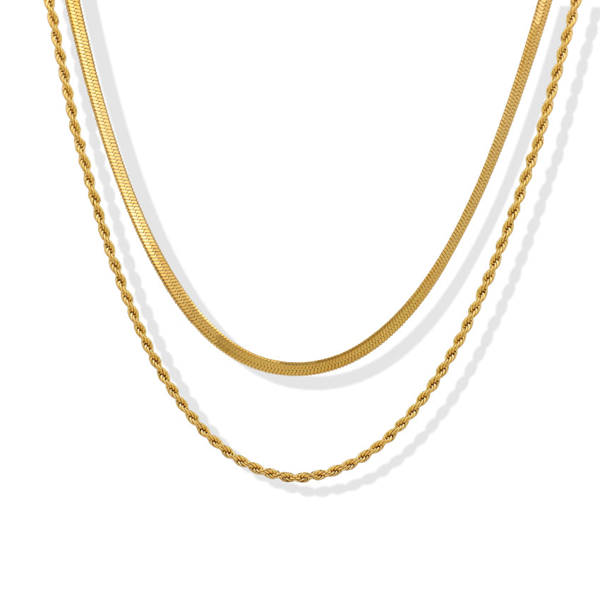 Colar Amélise banhado a ouro 18k