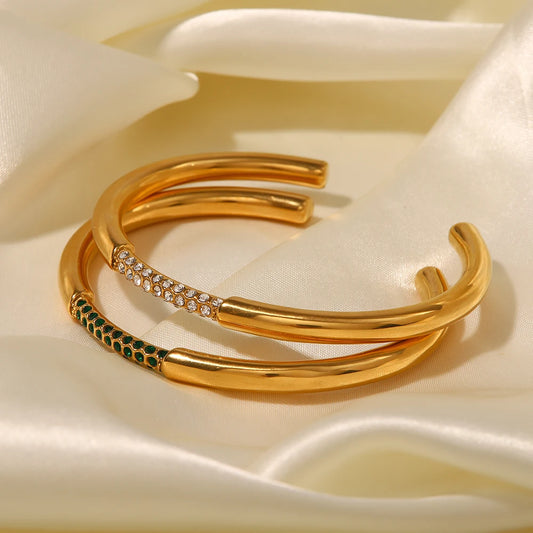 Pulseira Diora Banhada a ouro 18k com zirconias