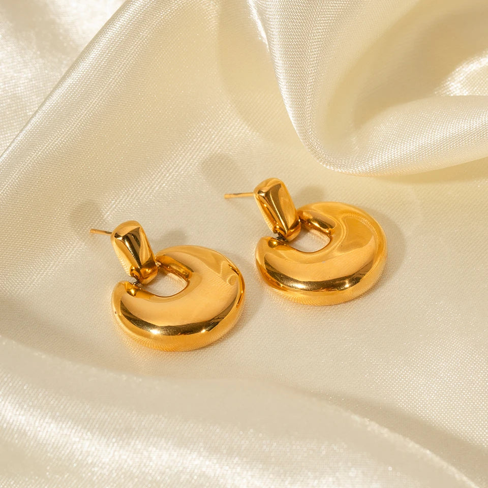 Brincos Seren banhados a ouro 18k
