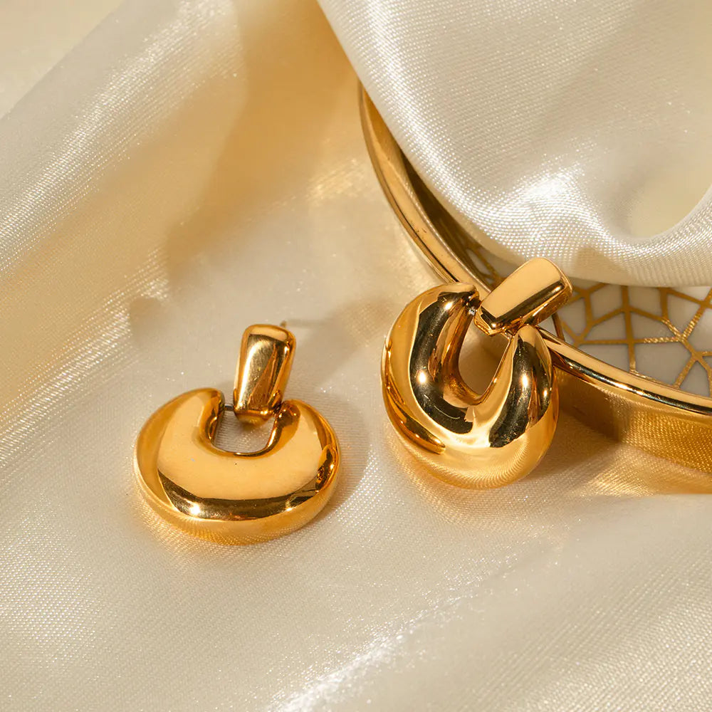 Brincos Seren banhados a ouro 18k